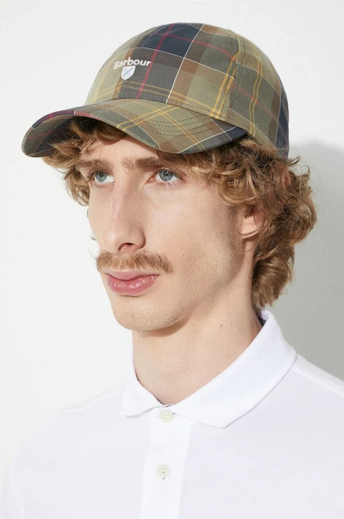 Barbour Tartan Sports Cap Pamuklu Vizörlü Şapka
