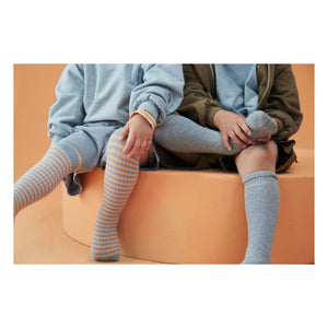 Gray Label - Striped Organic Cotton Socks | Apricot