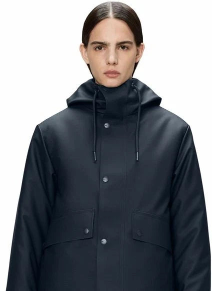 Rains - Nome Short Parka Jacket W3T3 | Navy