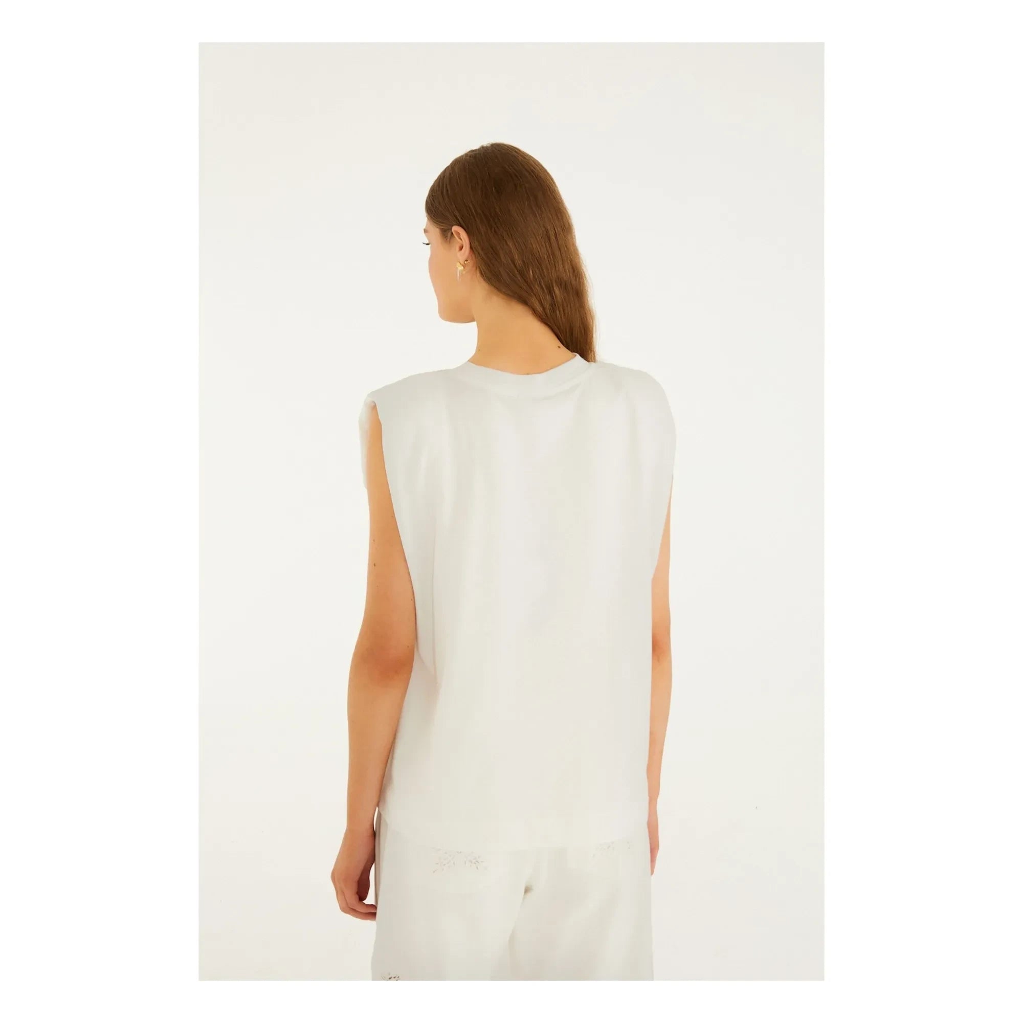 Farm Rio - Rio Epaulet T-Shirt | White