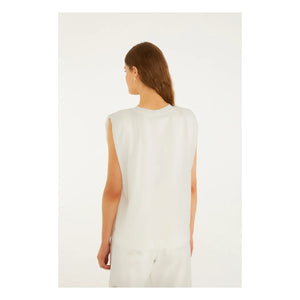 Farm Rio - Rio Epaulet T-Shirt | White