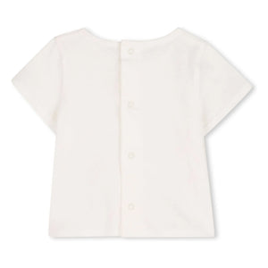 Chloé - Organic Cotton Overall and T-Shirt Set | Peach