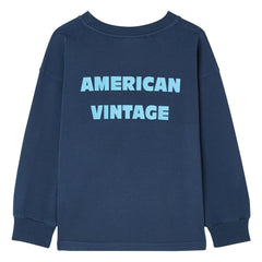 American Vintage - Fizvalley Long Sleeve T-Shirt | Navy Blue