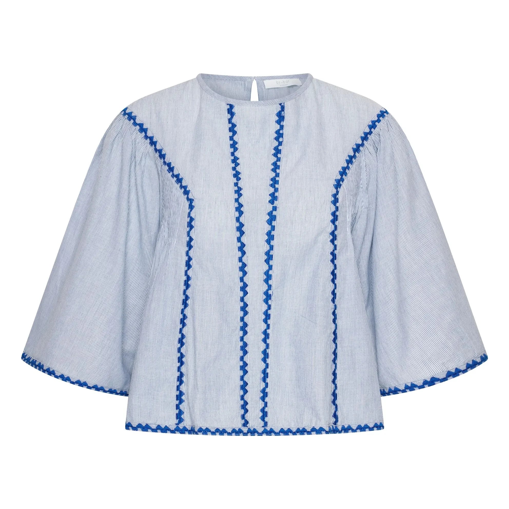 By Bar - Davin Organic Cotton Blouse | Blue