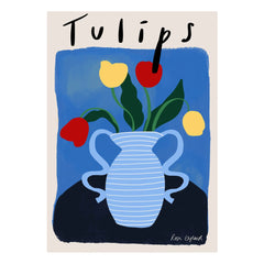 Rose England - Tulip Poster | Blue