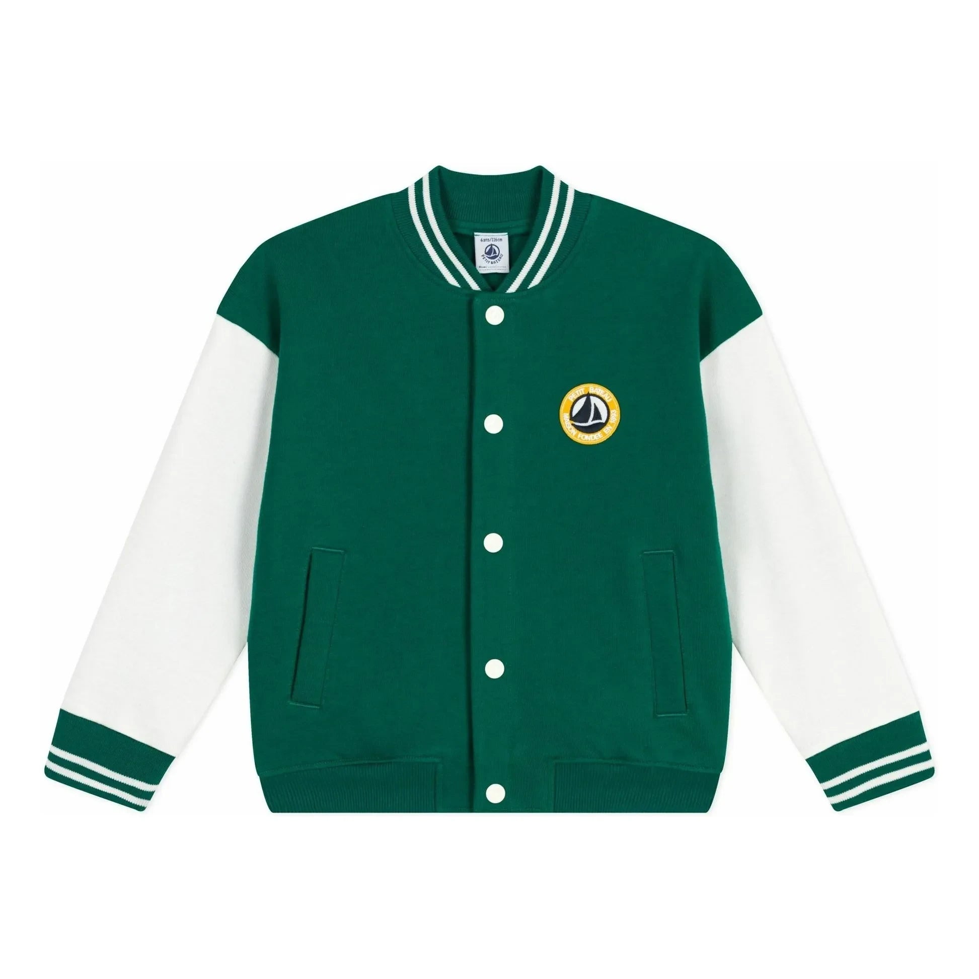 Petit Bateau - Teddy ceket | Krom yeşili