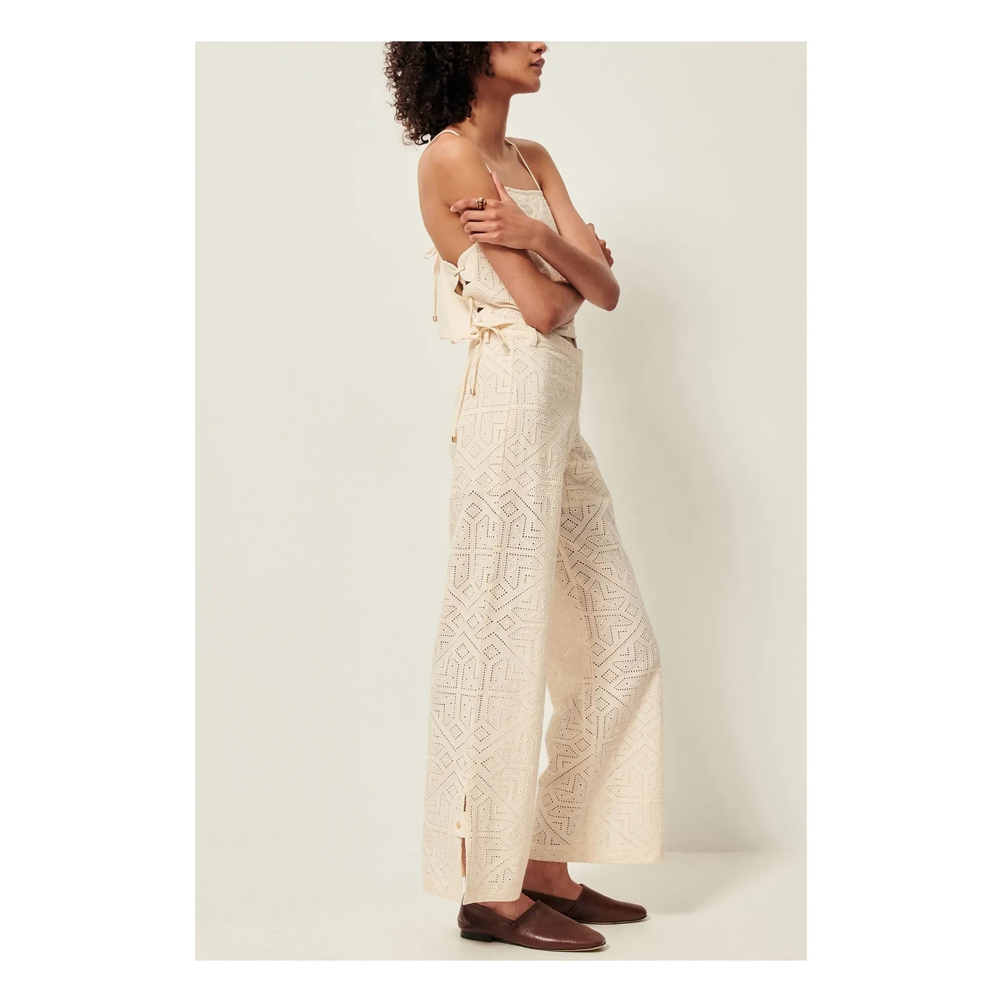 Sessùn - Allindy Cotton Pants | Ecru