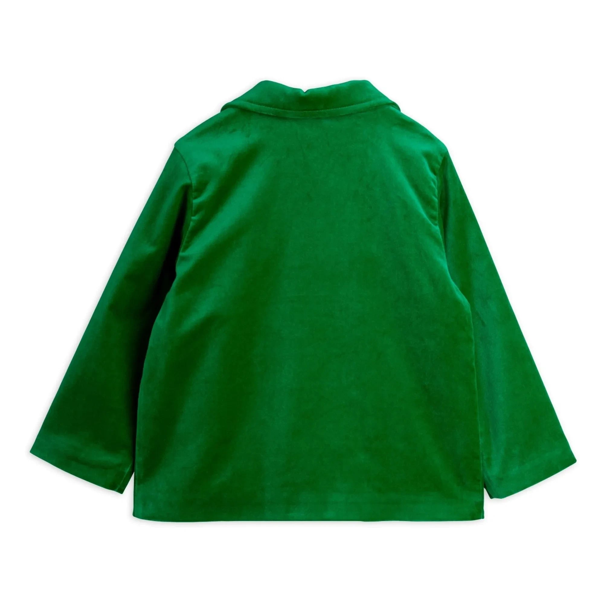 Mini Rodini - Diggie Velvet Organic Cotton Jacket | Green