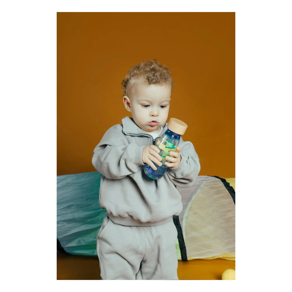 Petit Boum - Spiral sensory bottle | Blue