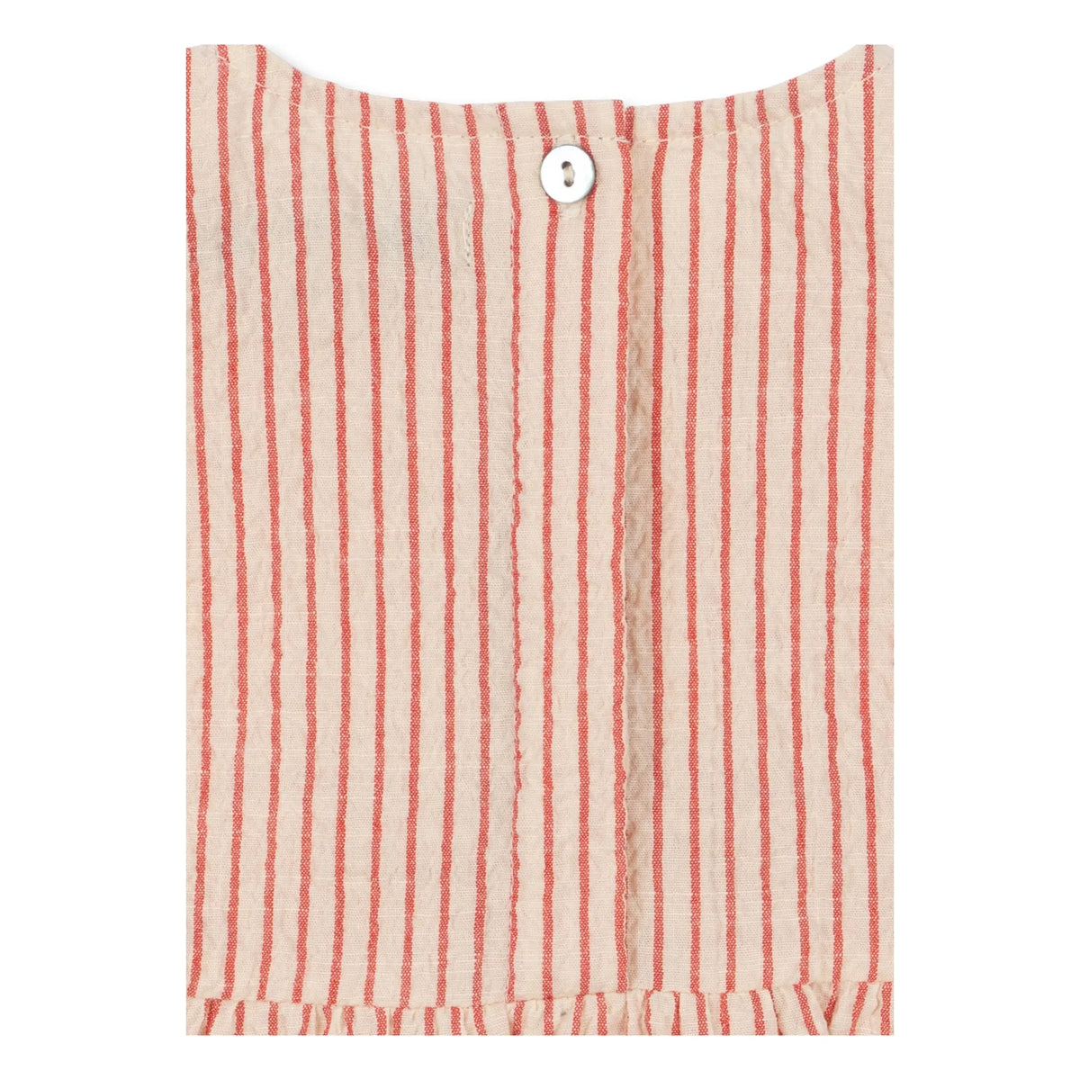 Konges Sløjd - Ellie Striped Organic Cotton Romper | Red