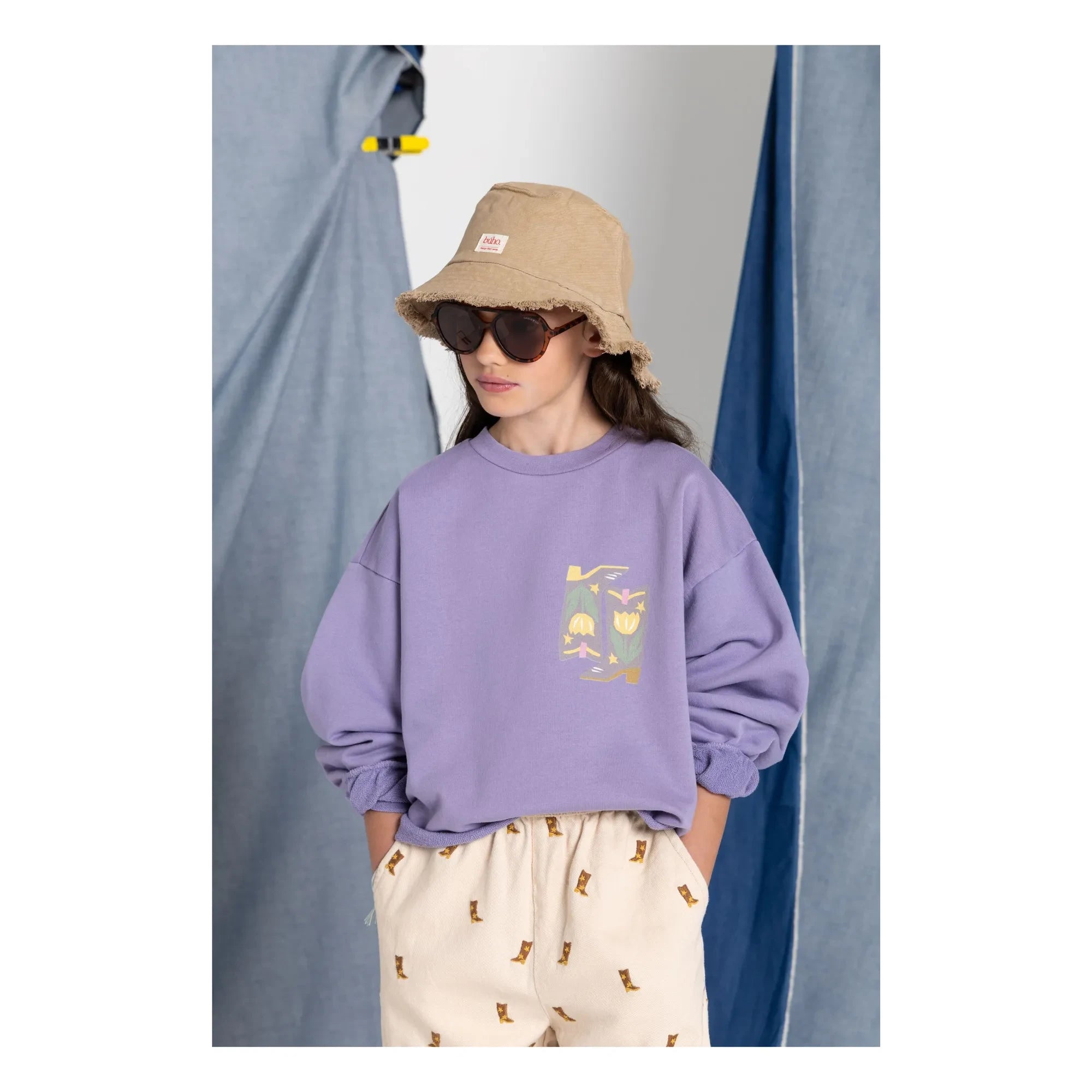 Hundred Pieces - Belmont Sweat Botları Organik Pamuk | Lavanta