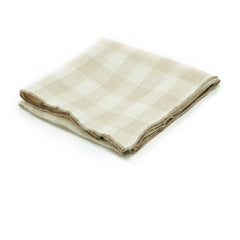 Maison de Vacances - Vintage canvas Bourdon kitchen towel | Cream
