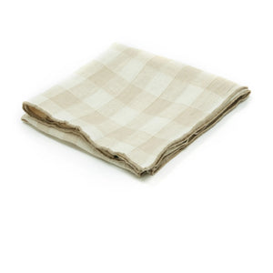 Maison de Vacances - Vintage canvas Bourdon kitchen towel | Cream