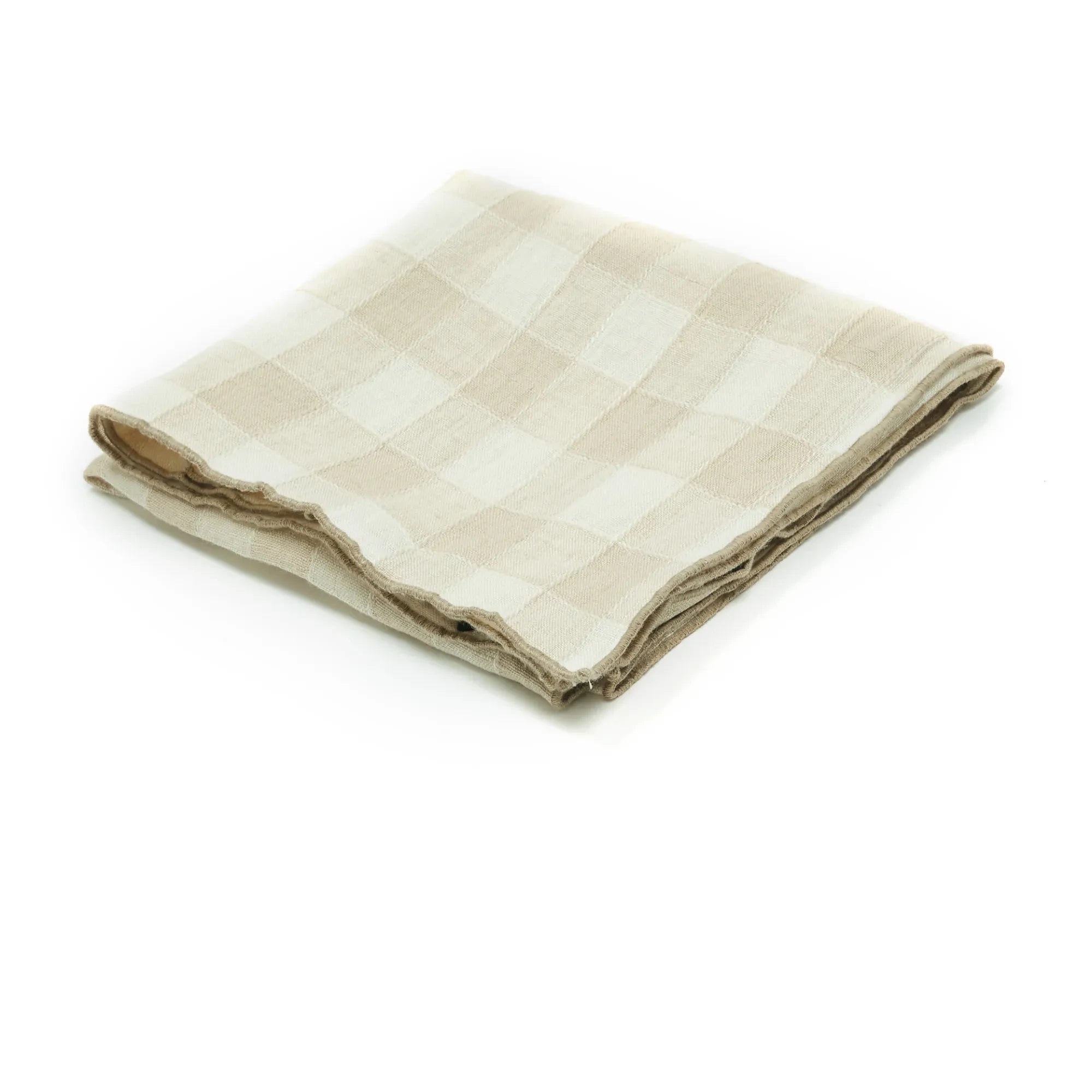 Maison de Vacances - Vintage canvas Bourdon kitchen towel | Cream