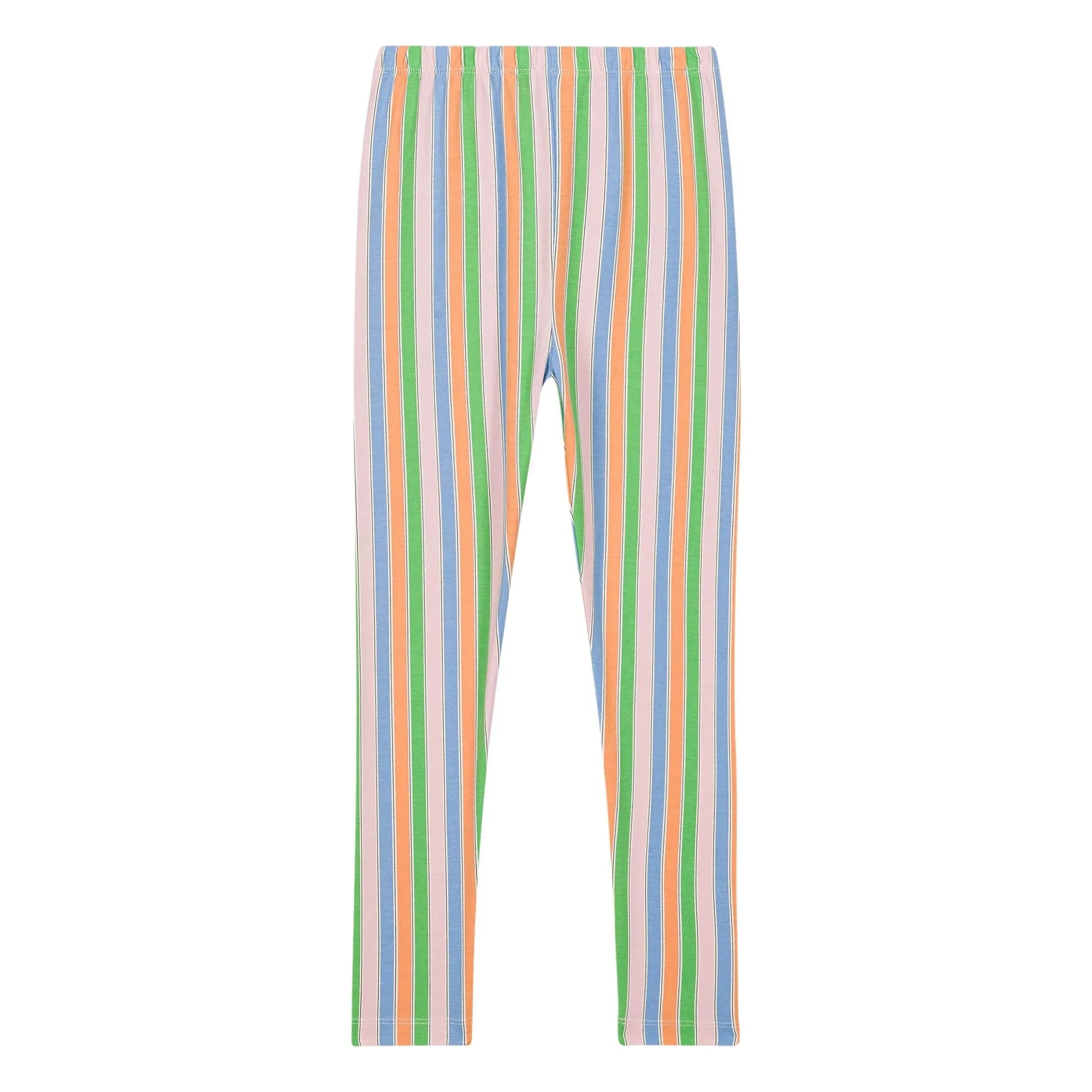 We Are Kids - Nour Striped Organic Cotton Leggings | Light Pink