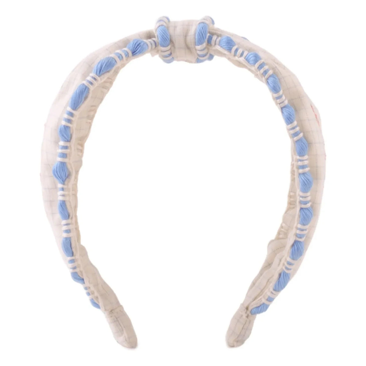 Gingersnaps - Delta Linen embroidered headband | White