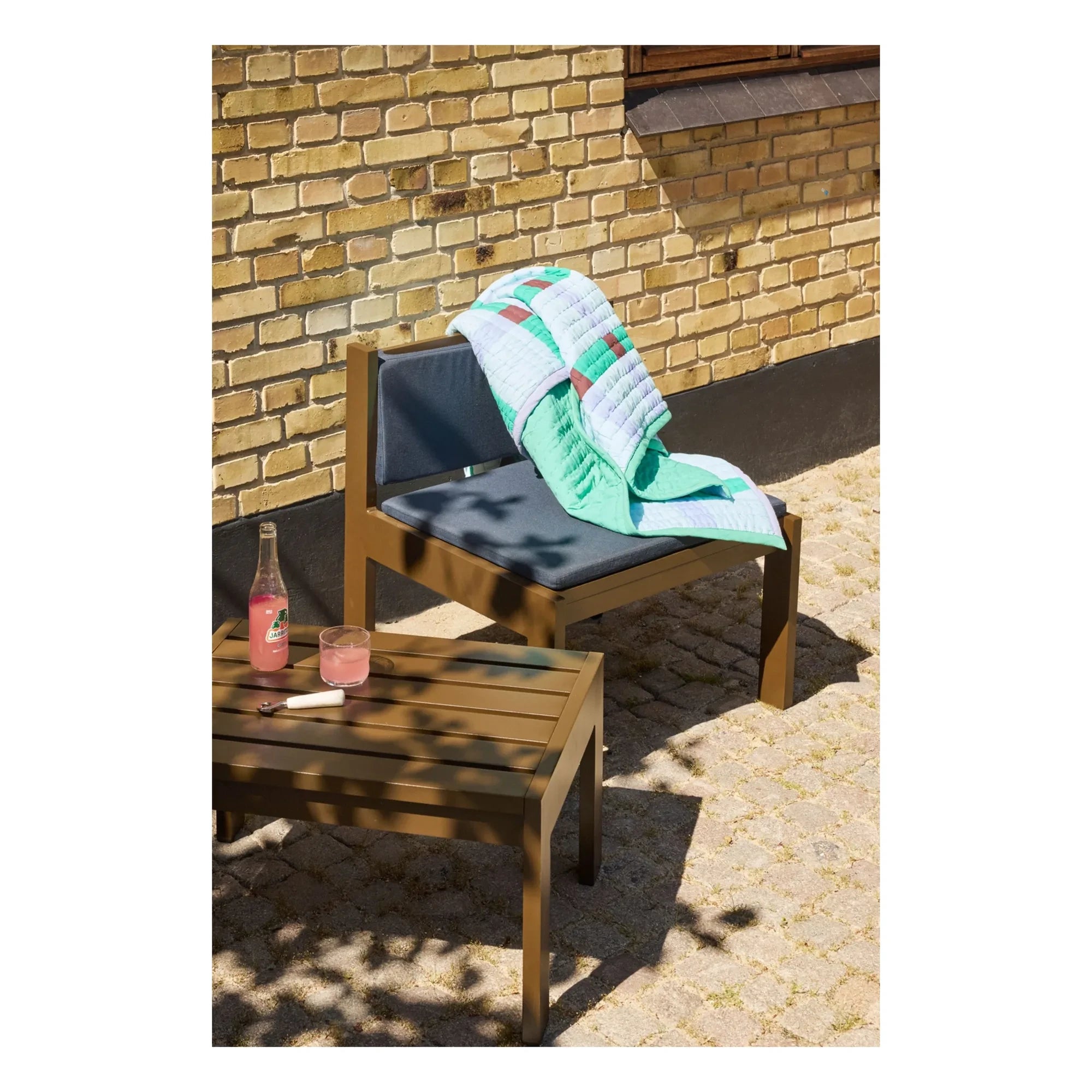 Hübsch - Tento Cotton Blanket | Blue
