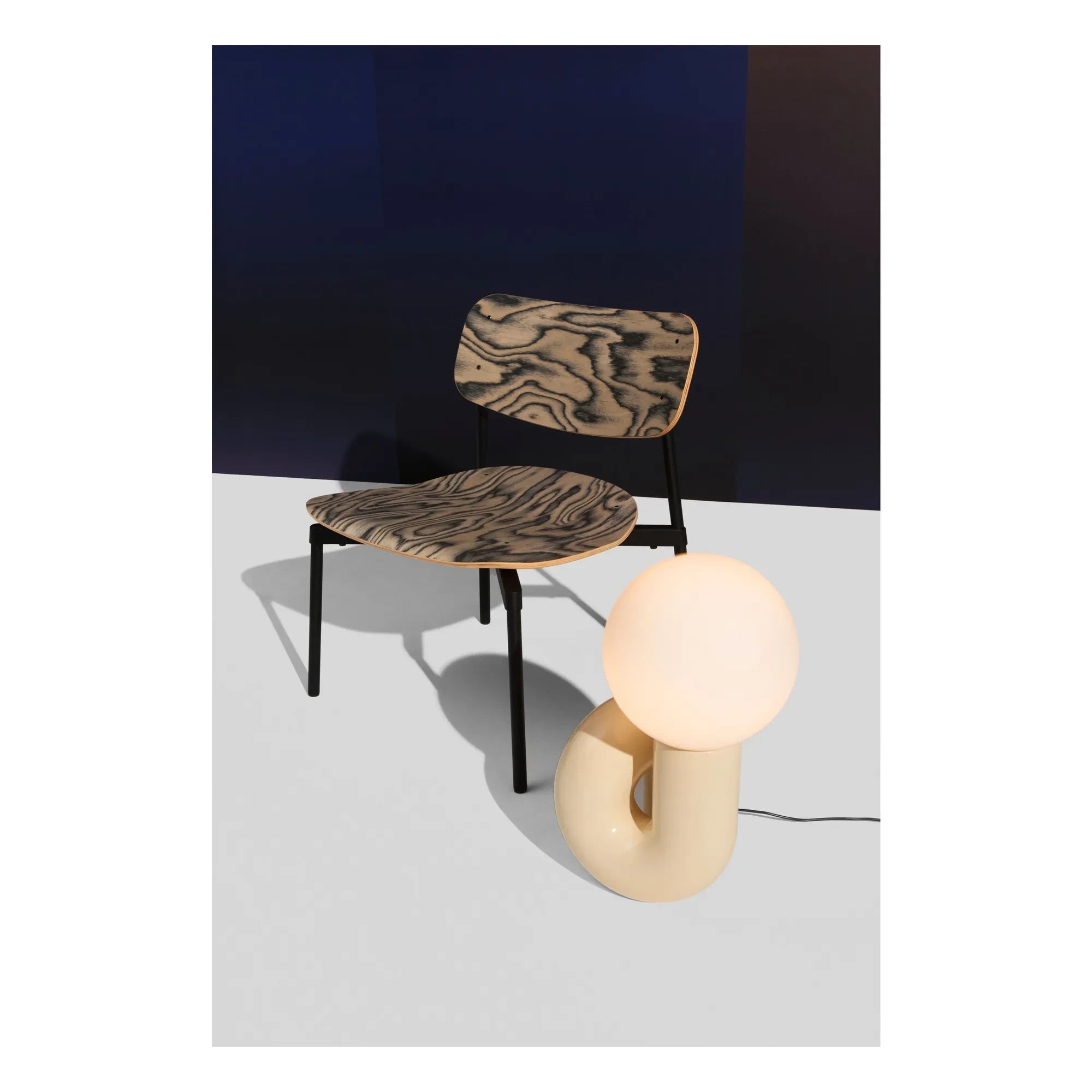 Petite Friture - Fromme Maple Wood Lounge Chair | Black