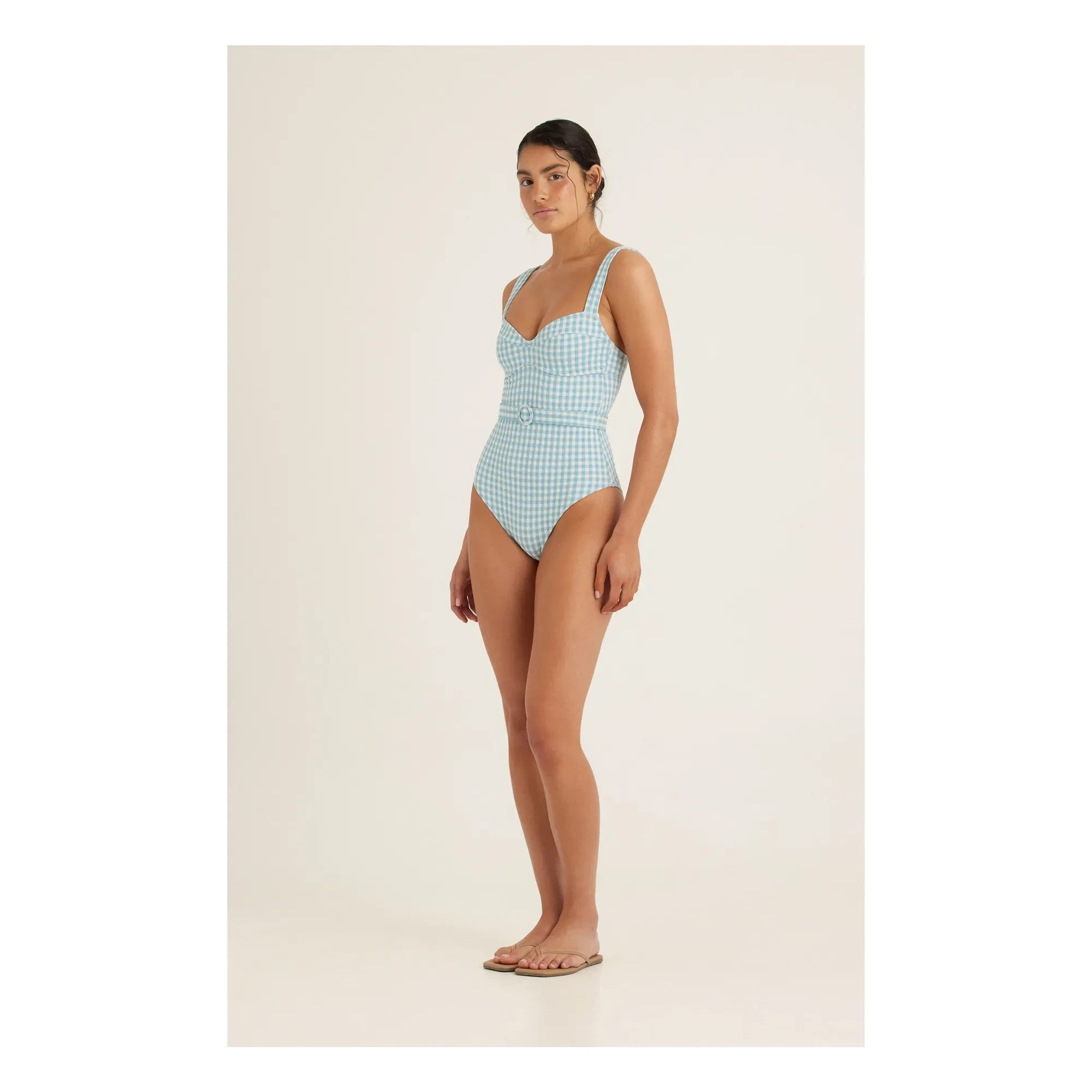 Peony - Vichy Forever One Piece Swimsuit | Blue