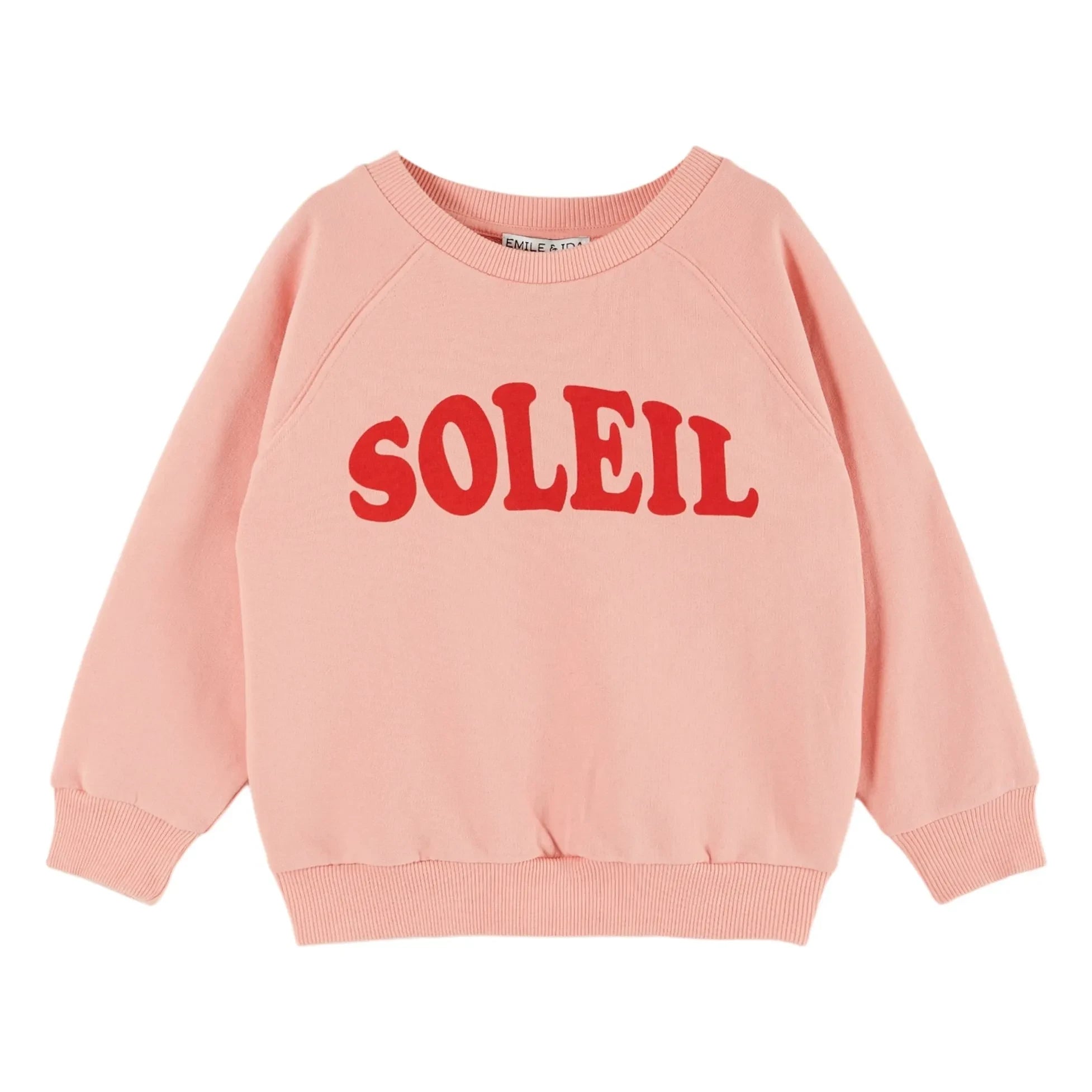 Emile et Ida - Organic Cotton Sweat Soleil | Pink