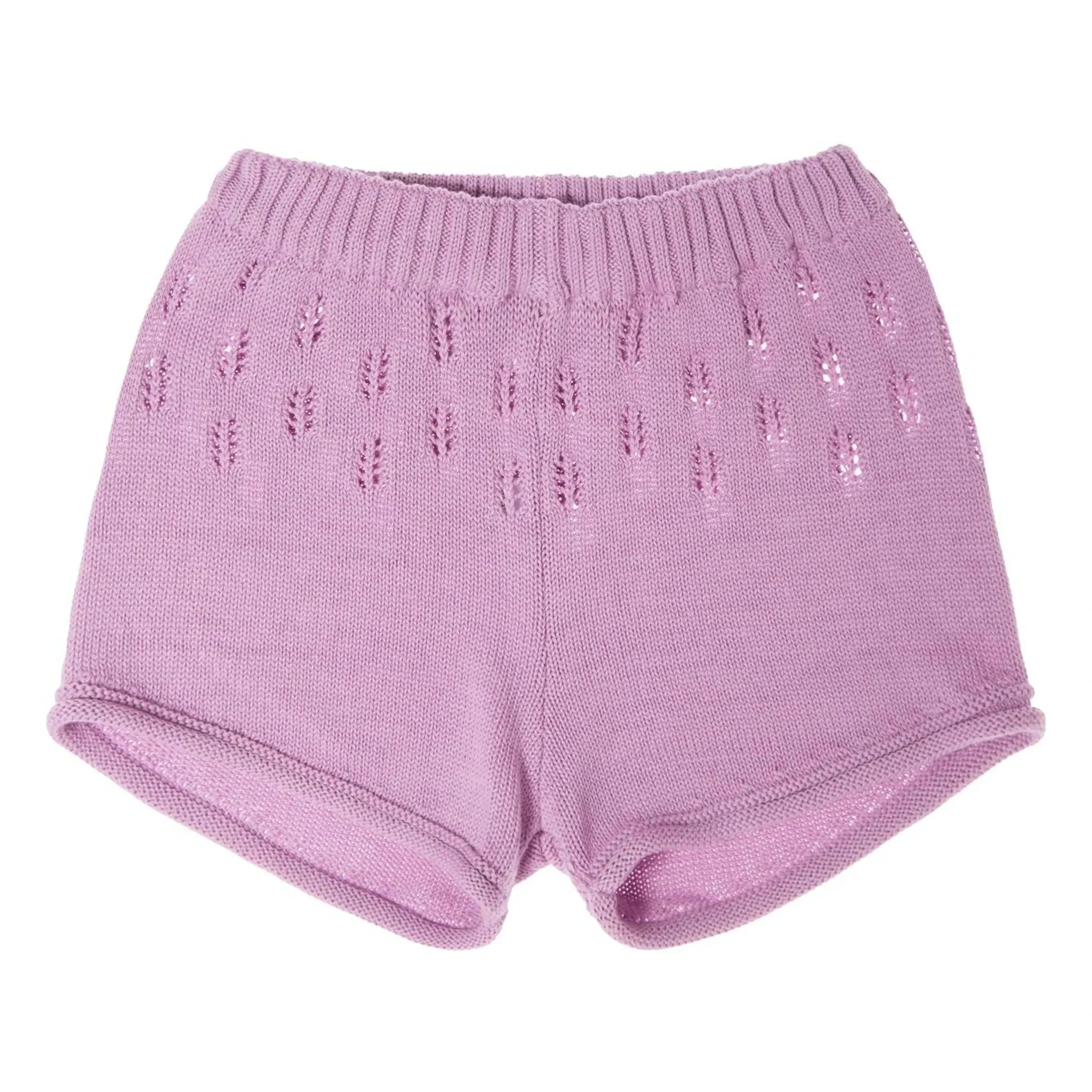 Tocoto Vintage - Ribbed File Shorts | Lilac