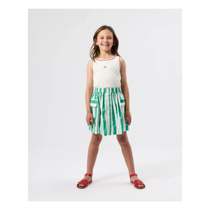 Goldie + Ace - Striped Pocket Skirt | Green