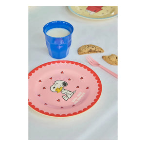 Rice - You Are So Sweet Melamine Plate - Rice x Snoopy | Pink