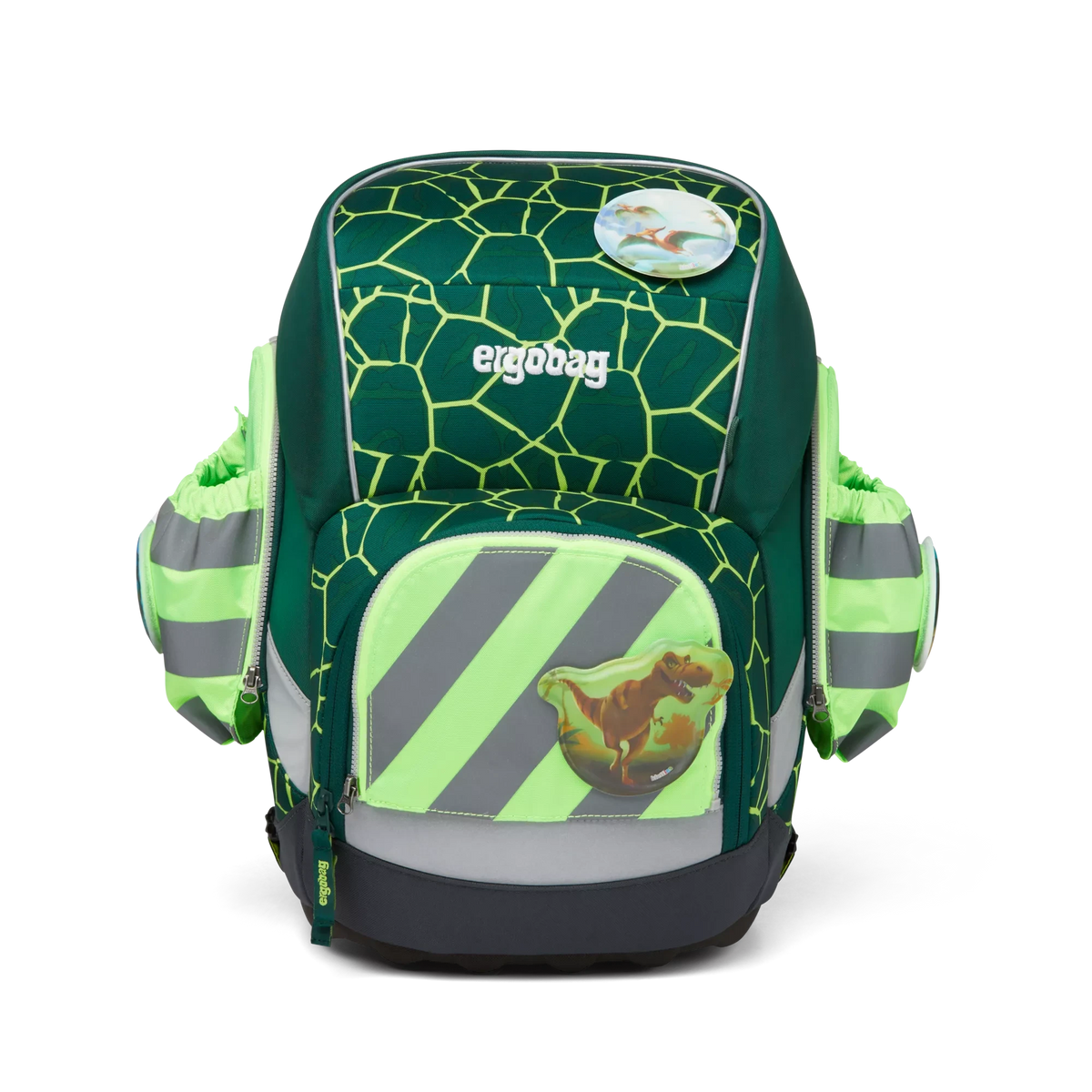 Ergobag - Side Pocket Fermuar Seti With Reflective Green