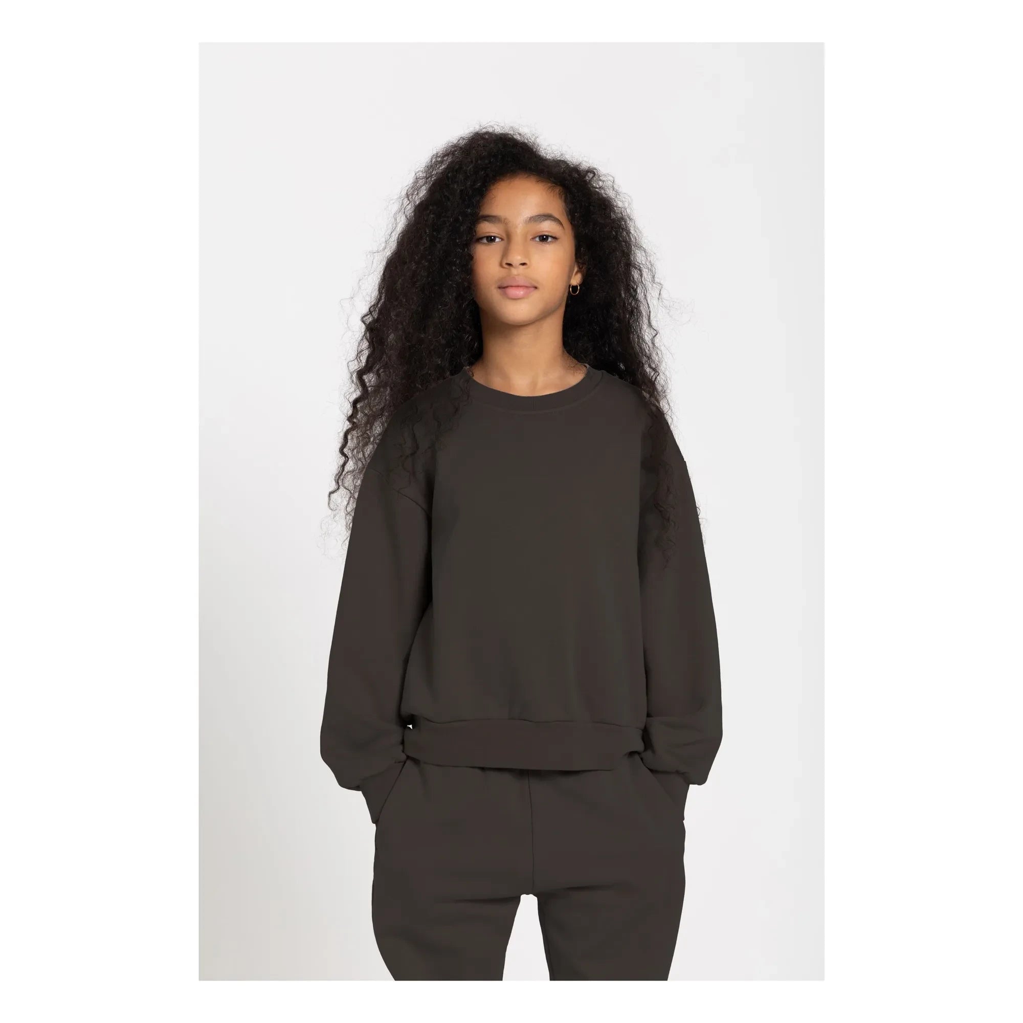 Smallable Kid - Maia organic cotton sweatshirt | Dark Gray