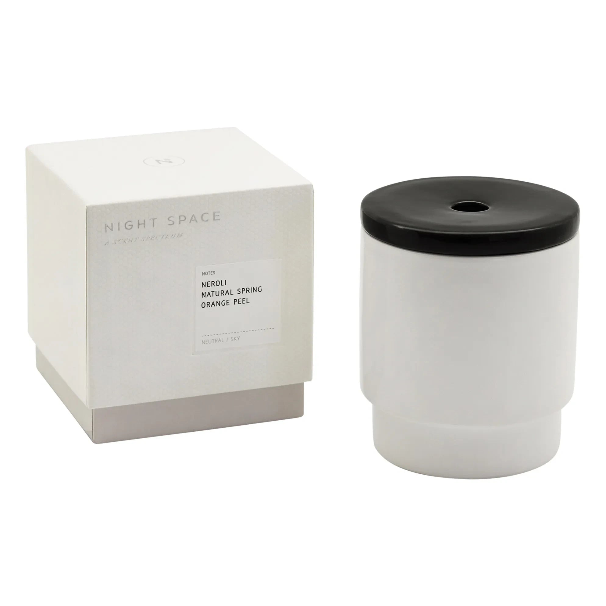 Night Space - True Black Candle - Natural Spring, Orange