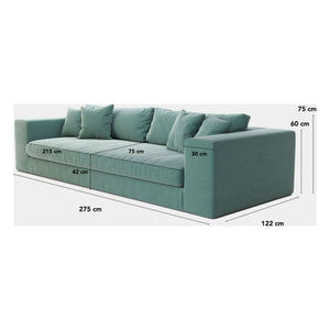 Panac Edition - Bellechasse 4-person boucle armchair - 275 cm | Off White