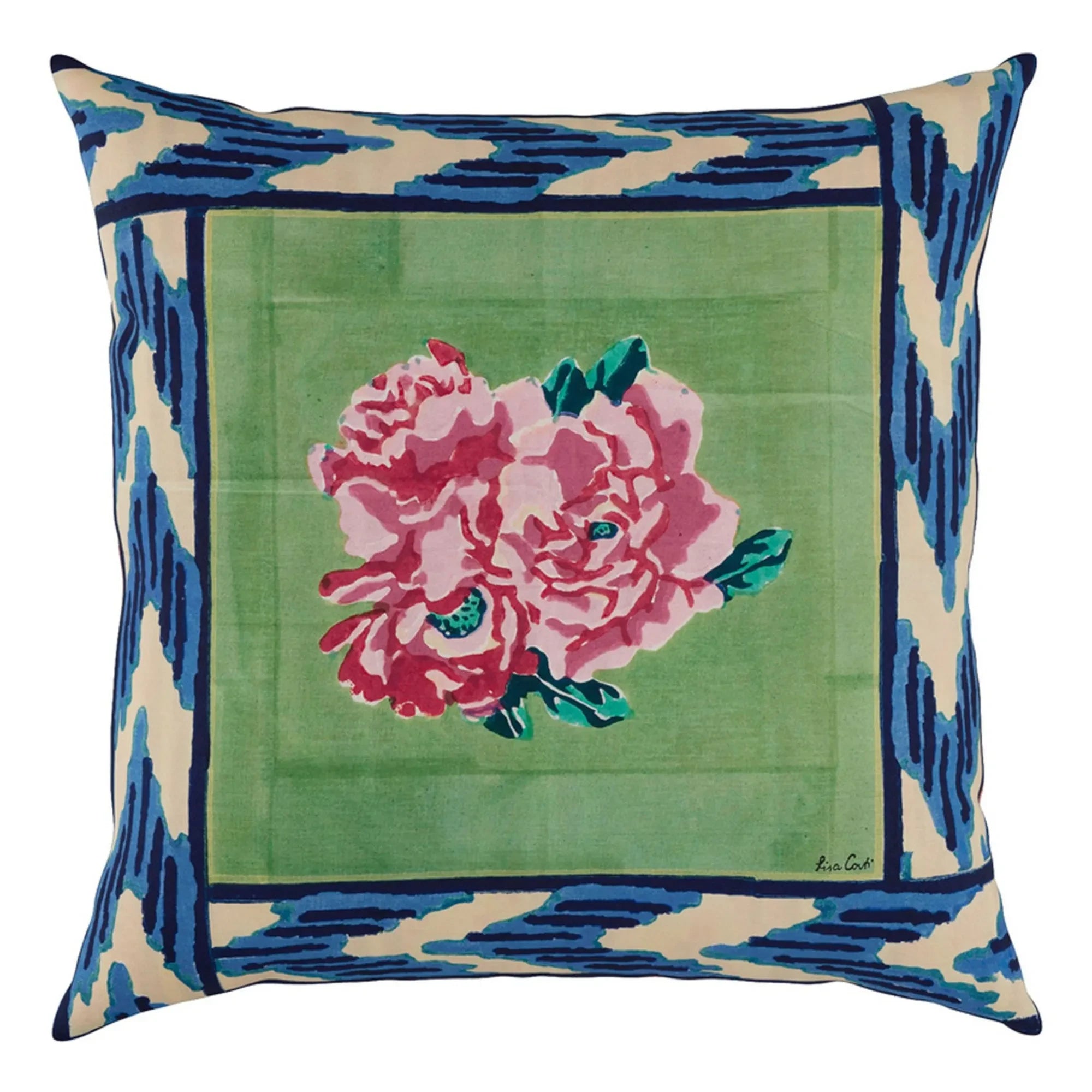 Lisa Corti - Nina Pillow Cover | Blue