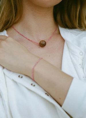 Anni Lu - Pink Mood Necklace | Hibiscus