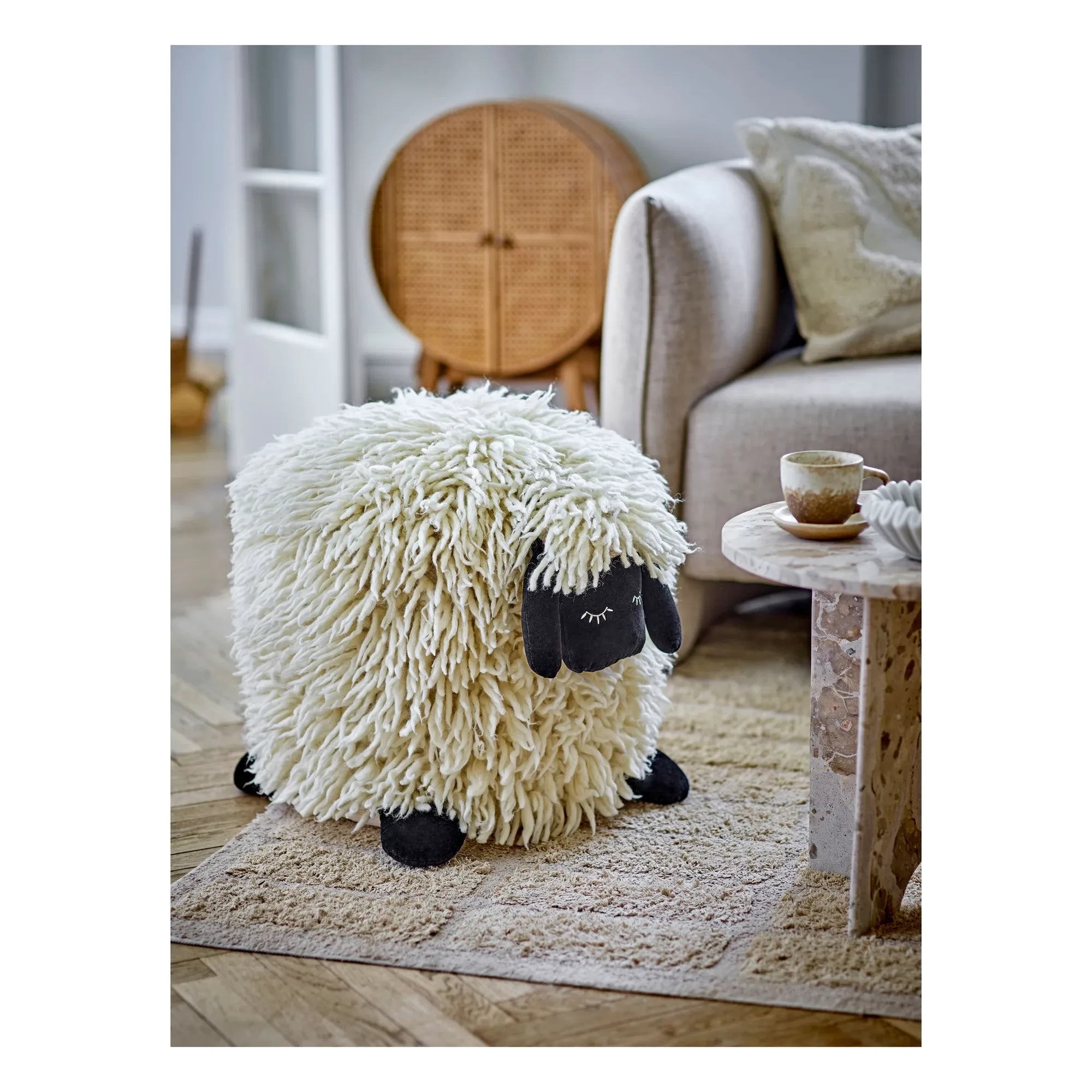 Bloomingville Mini - Dolly Pouf | White