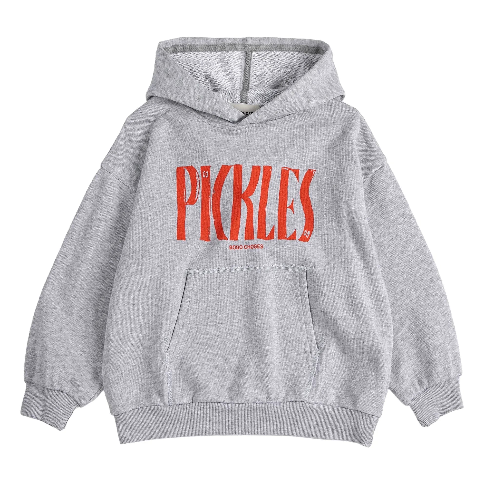 Bobo Choses - Pickles Organic Cotton Hoodie | Gray Melange