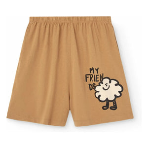 The Animals Observatory - My Friends Organic Cotton Mole Shorts | Camel