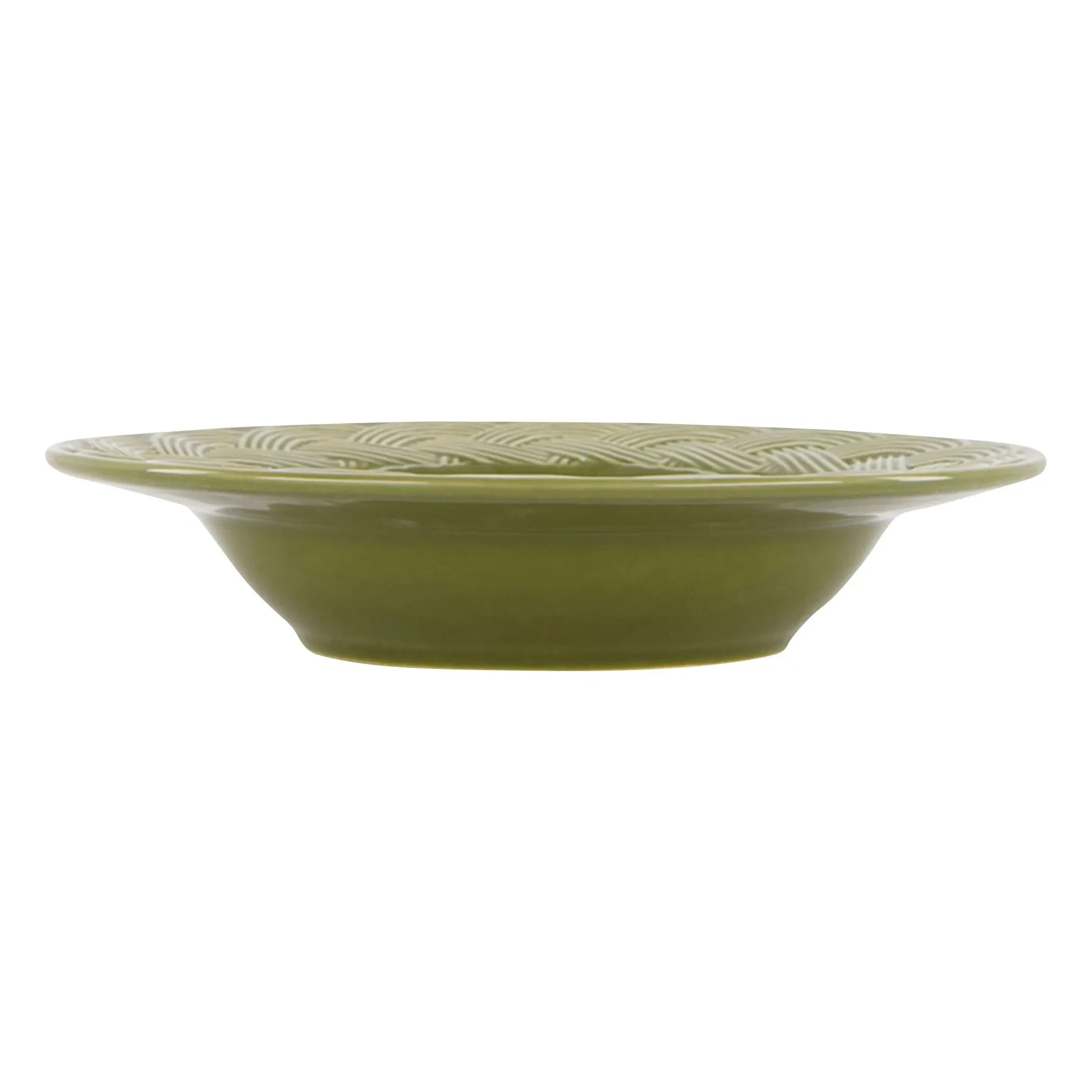 House of Capricorn - Wicker Soup Plate | Green