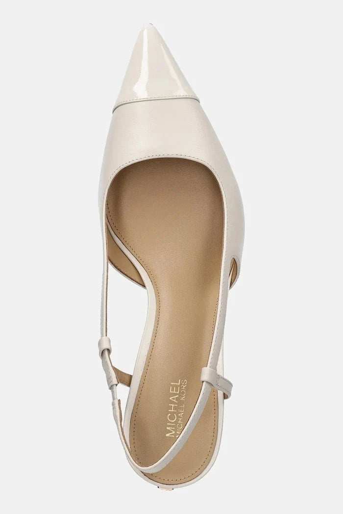 MICHAEL Michael Kors Alora Toe Cap Mid Sling İnce Topuklu Deri Ayakkabı