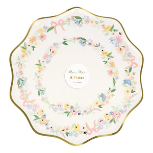 Meri Meri - Pastel Spring Floral Plates - Set of 8