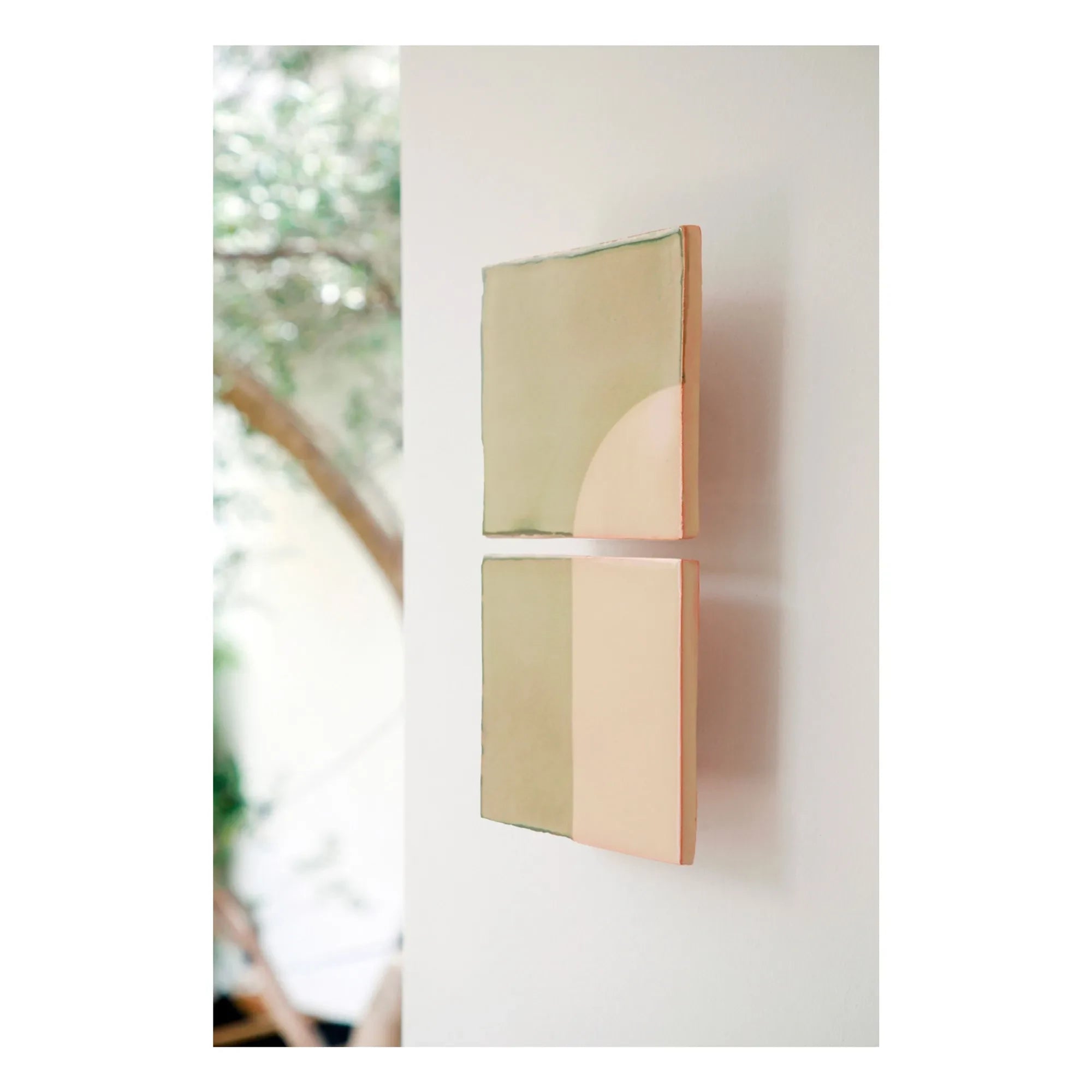 Violaine d'Harcourt - Wall Lamp Tiles | Green