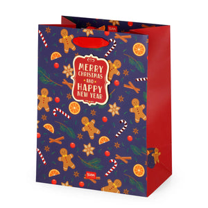 Legami - Gingerbread Christmas Gift Bag - Medium