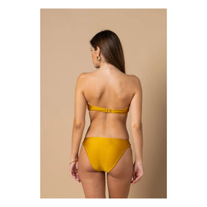 Alma Deia - Lena Low-Cut Swimsuit Bottom | Gold