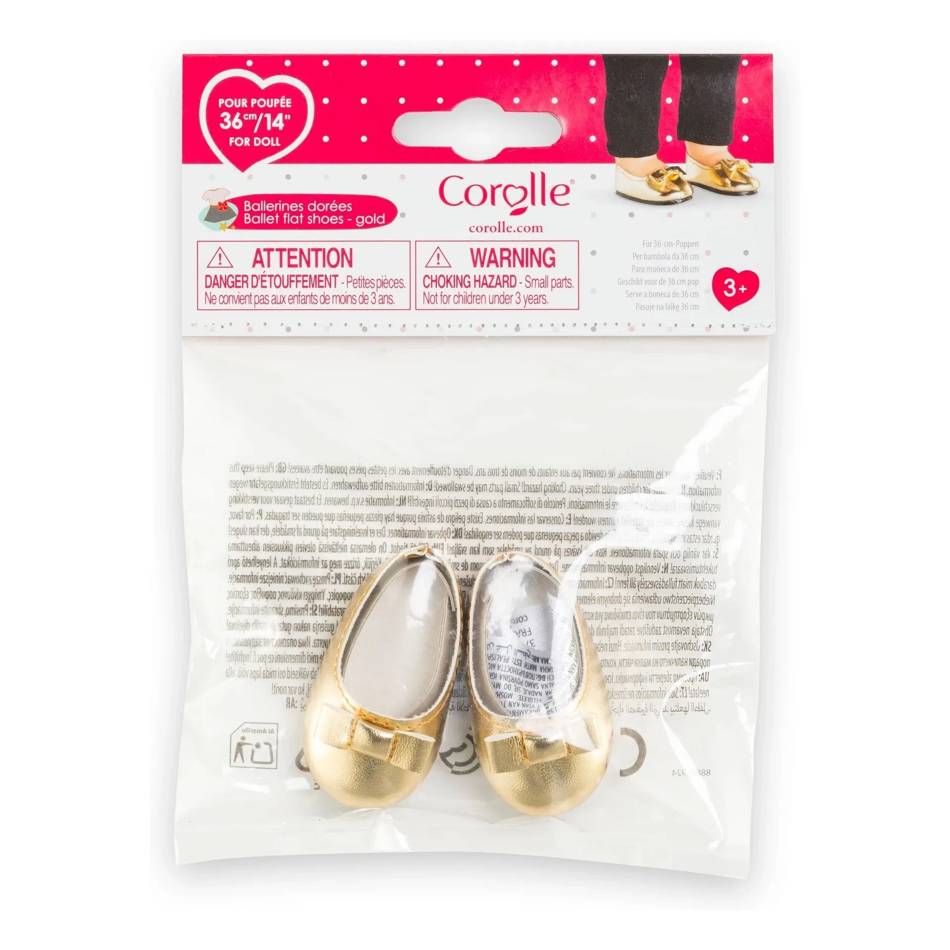 Corolle - 36 cm Doll with Gold Ballerinas | Gold