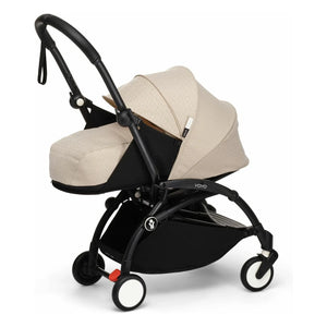 Stokke® - YOYO³ Bonpoint 0+ Newborn Stroller with Black Frame | Beige