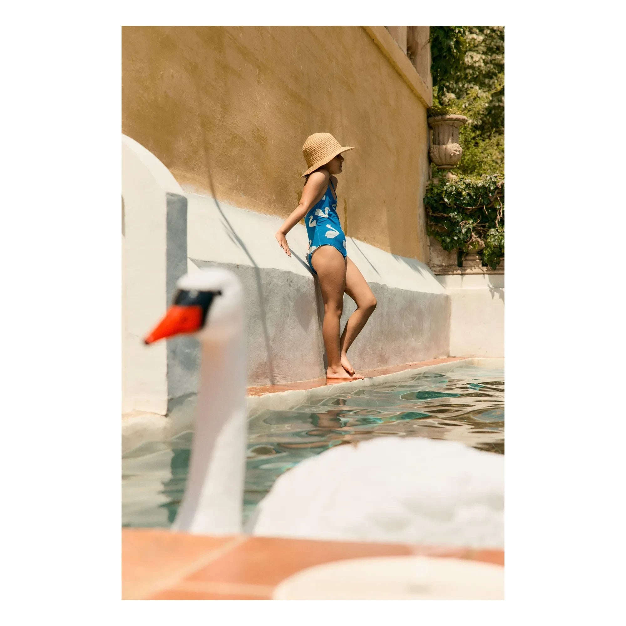 Tinycottons - Swan Swimsuit | Blue