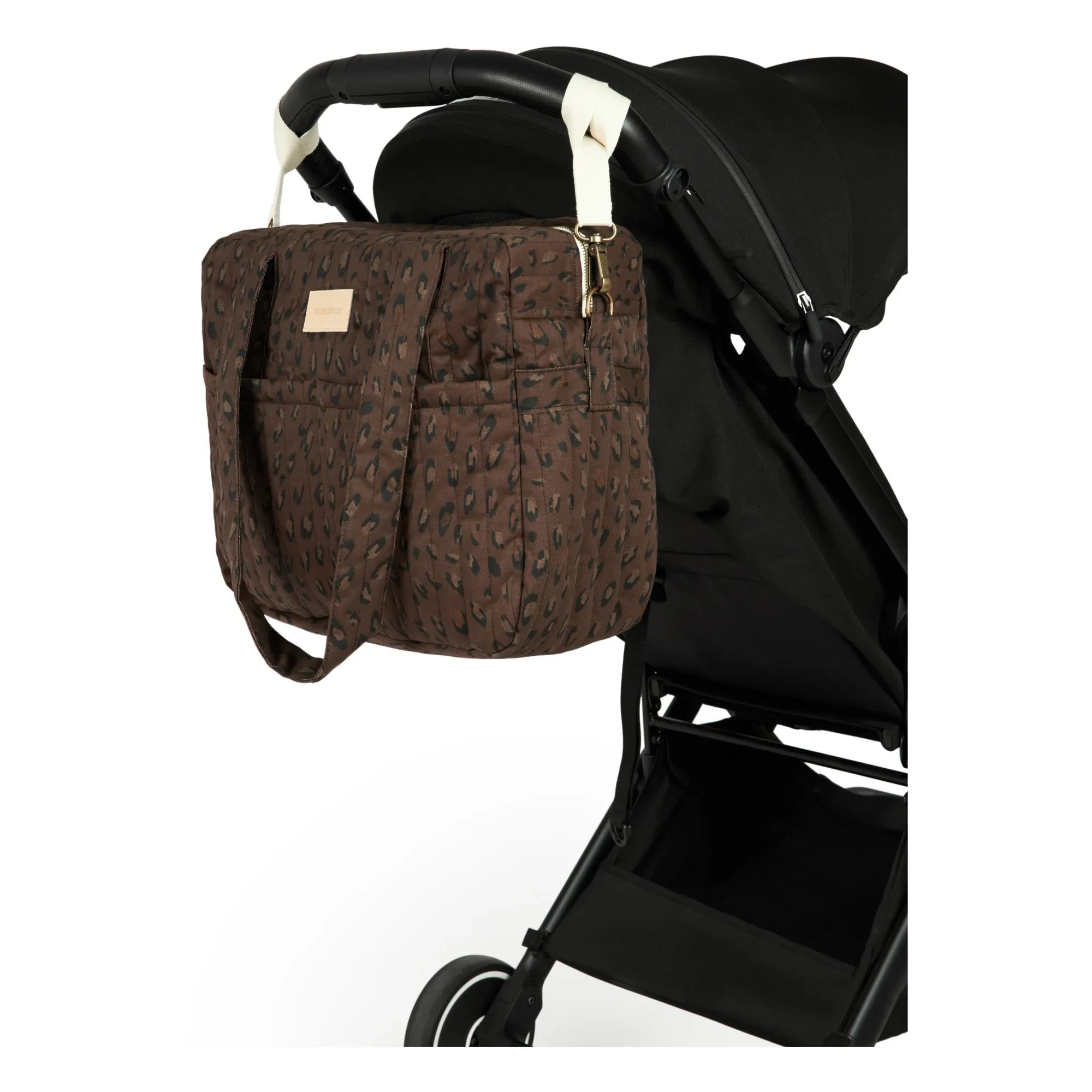 Nobodinoz - Hyde Park Baby Changing Bag | Leopard