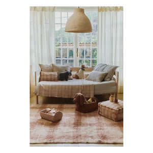 Lorena Canals - Tartan Rug | Dust Pink