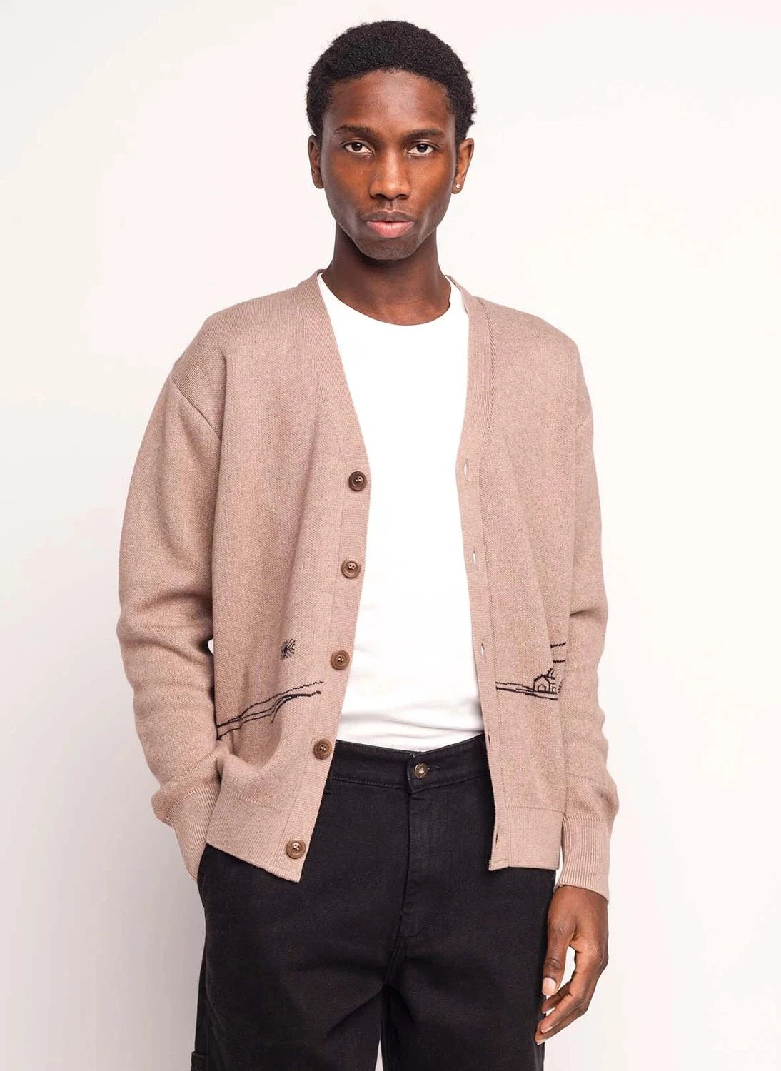 Olow - Paysac Cardigan | Taupe Brown