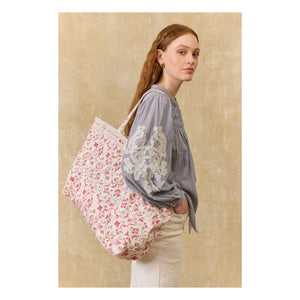 Louise Misha - Beverly Cotton Tote Bag | White