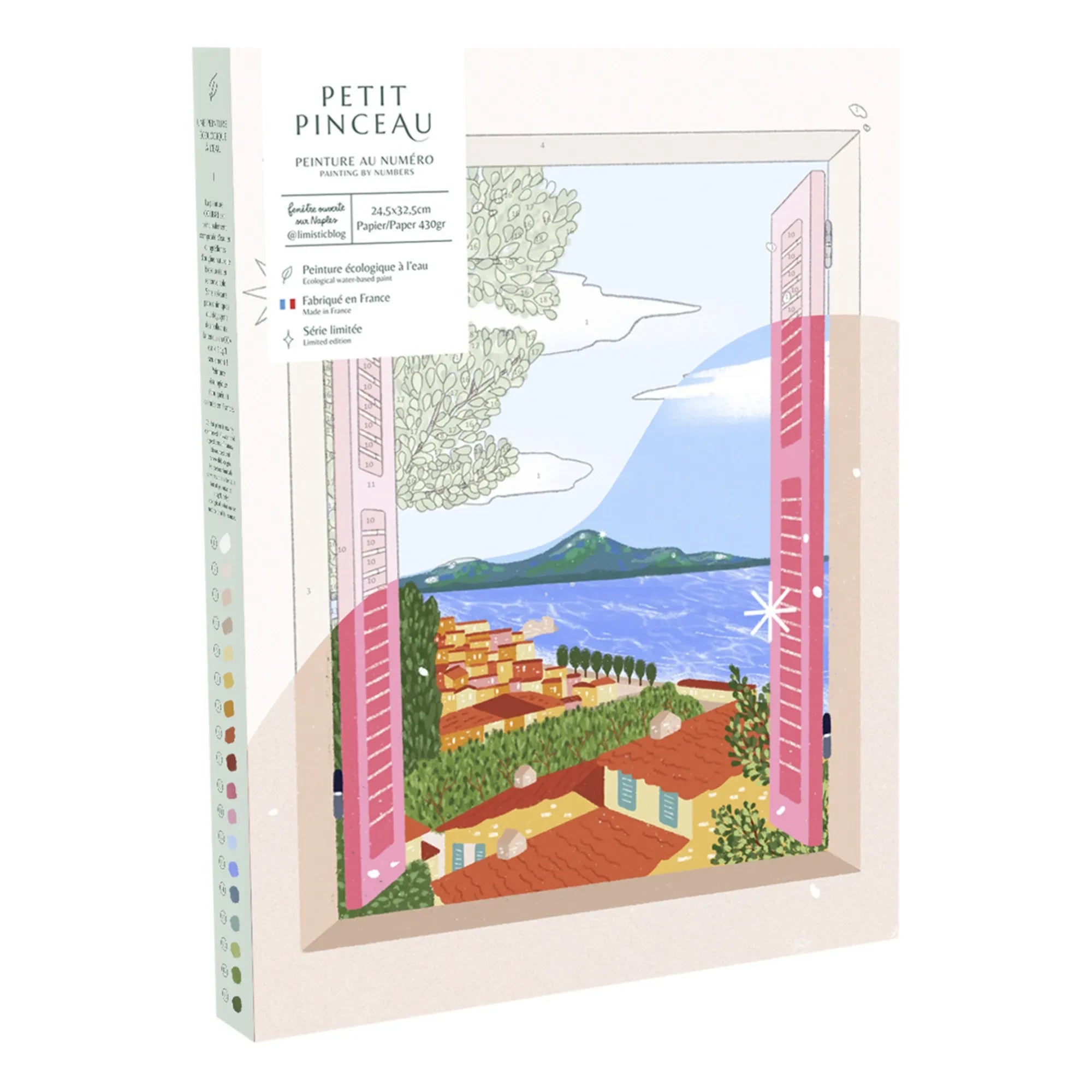 La Petite Épicerie - Numbered Coloring Set - Open Window Over Naples
